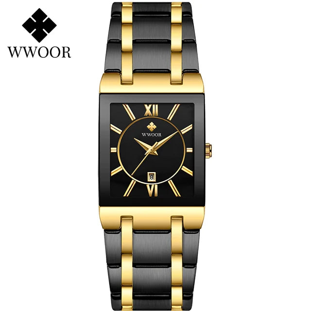 2022 WWOOR New Women Watches Top Brand Luxury Women's Bracelet Blue Square Watch Ladies Dress Quartz Wristwatch Relogio Feminino