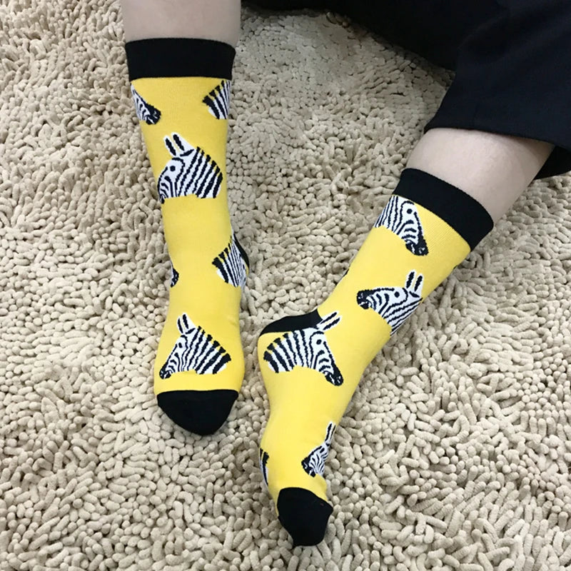 Classic Hot Sale Men Socks Funny Casual Business Dress Crew High Quality Socks Color Compression Happy Cotton Socks for Men