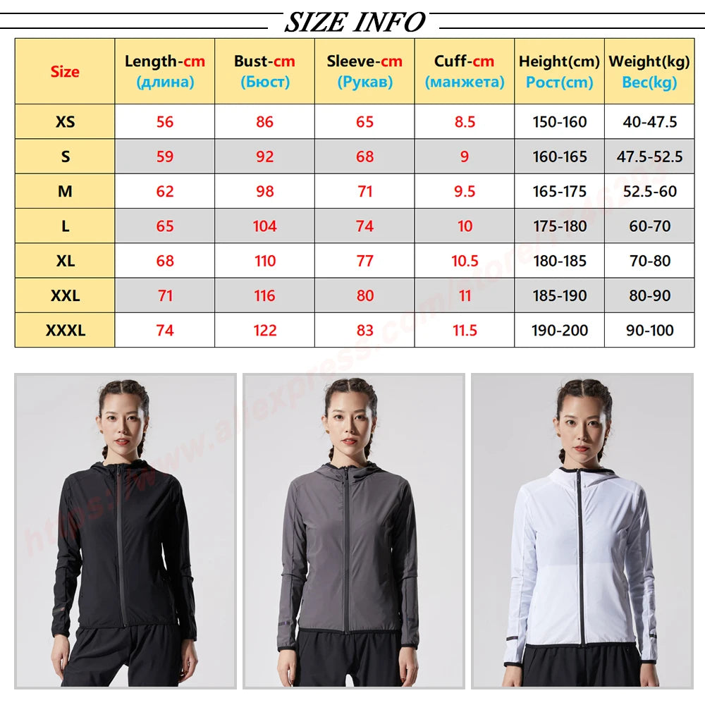 Running jackets Women Thin Breathable Sportswear Yoga Shirts Quick Dry Training Workout Tops Slim Fitness Coat