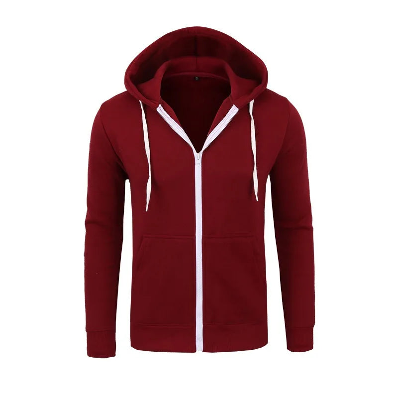 MRMT 2024 New Men's Hoodies Sweatshirts Zipper Hoodie Men Sweatshirt Solid Color Man Hoody Sweatshirts For Male Sweatshirts - reetell