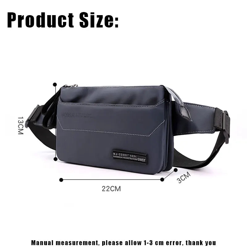 YoReAi Hot Sale Men Fanny Pack Female New Sports Fashion Waterproof Chest Packs Unisex Waist Bag Multifunctional Storage 4 Bags