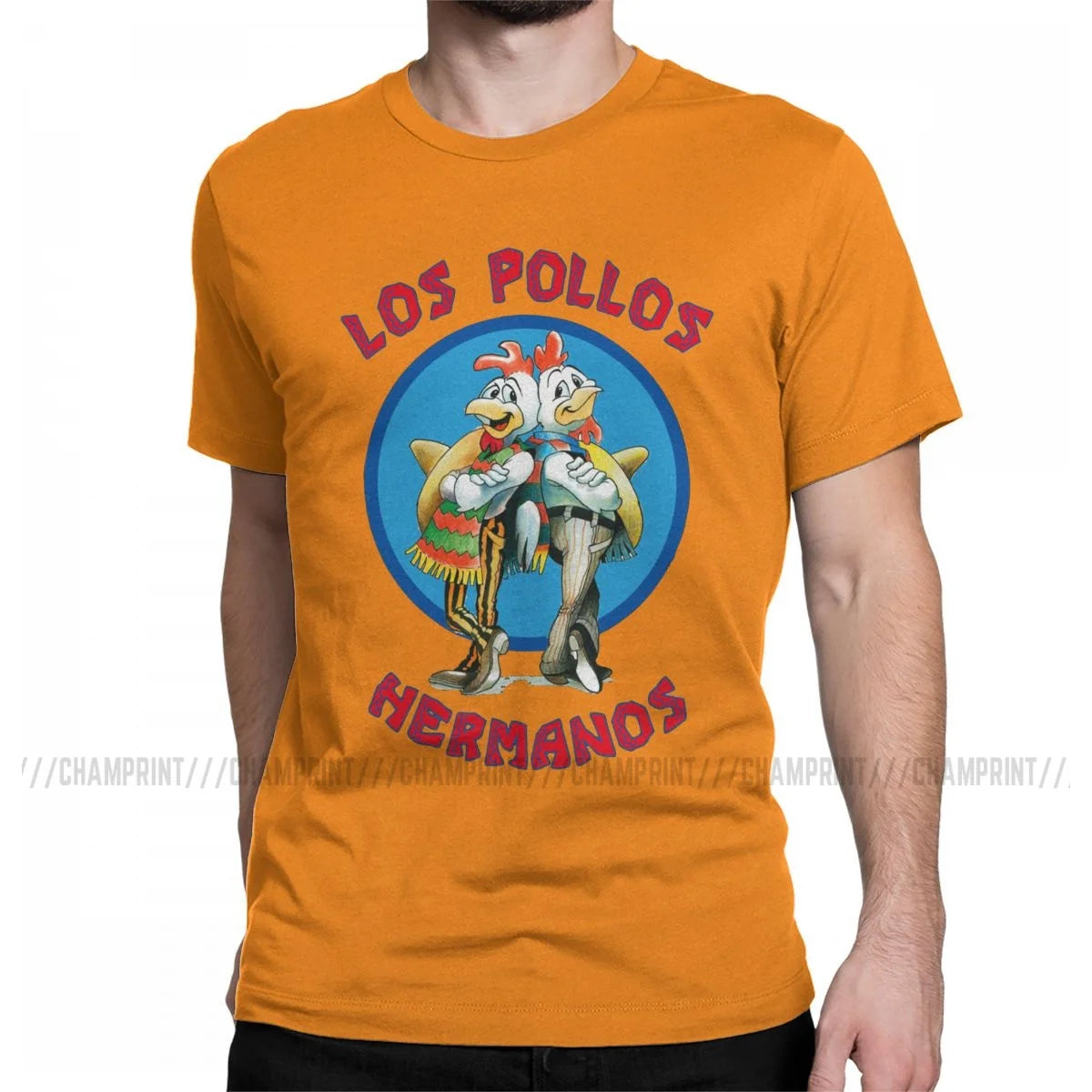 Men's Los Pollos Hermanos Breaking Bad T Shirt TV 100% Cotton Clothing Funny Short Sleeve O Neck Tee Shirt 6XL T-Shirts