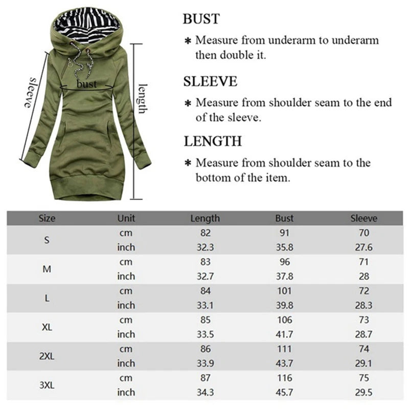 Fashion Women Sweatshirt Pullover Hoodies Long Sleeve Dress Hooded Striped Hooded Tops Drawstring Sweatshirts Slim Long Hoodies - reetell