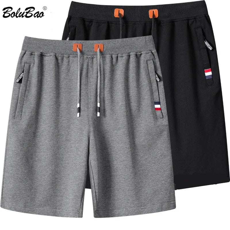 BOLUBAO Summer New Men Casual Shorts Trend Brand Men Solid Color Running Shorts Drawstring Shorts Male - reetell