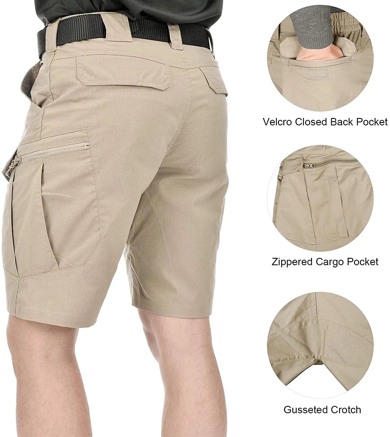 Shorts Men Urban Military Waterproof Cargo Tactical Shorts Male Outdoor Camo Breathable Quick Dry Pants Summer Casual Shorts - reetell