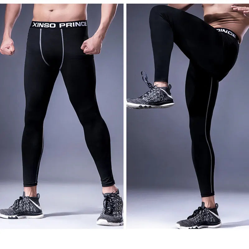 Mens Tight Gym Compression Pants Quick Dry Fit Sportswear Running Tights Men Legging Fitness Training Sexy Sport Gym Leggings