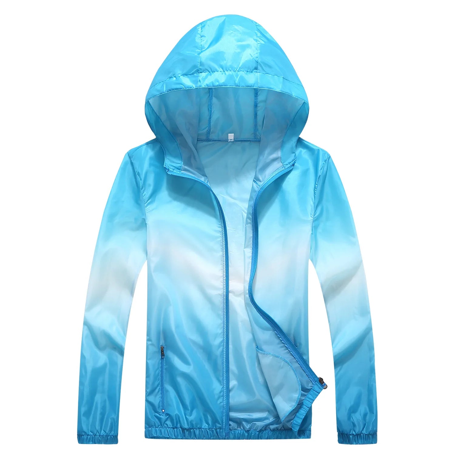 Lightweight SkinThin Outdoor Sports Jacket Hooded Polyester Waterproof Running Jacket Summer UV-Resistant Hiking Cycling Jacket