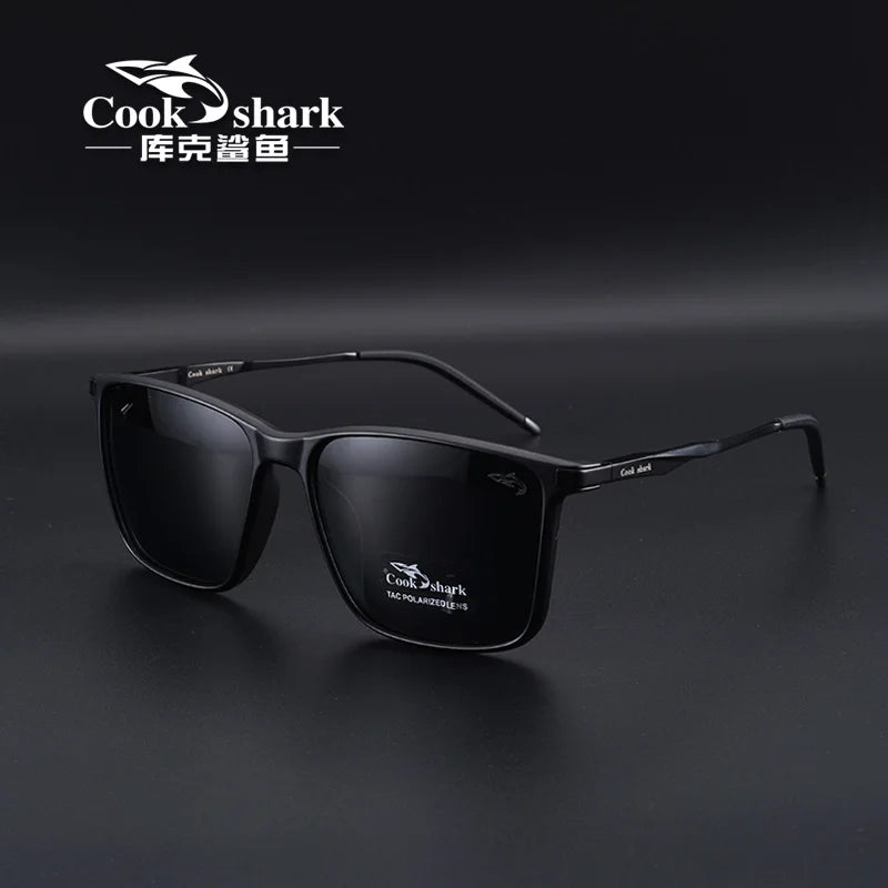 Cook Shark polarized sunglasses men's sunglasses women's UV protection driving special color-changing glasses trend personality - reetell