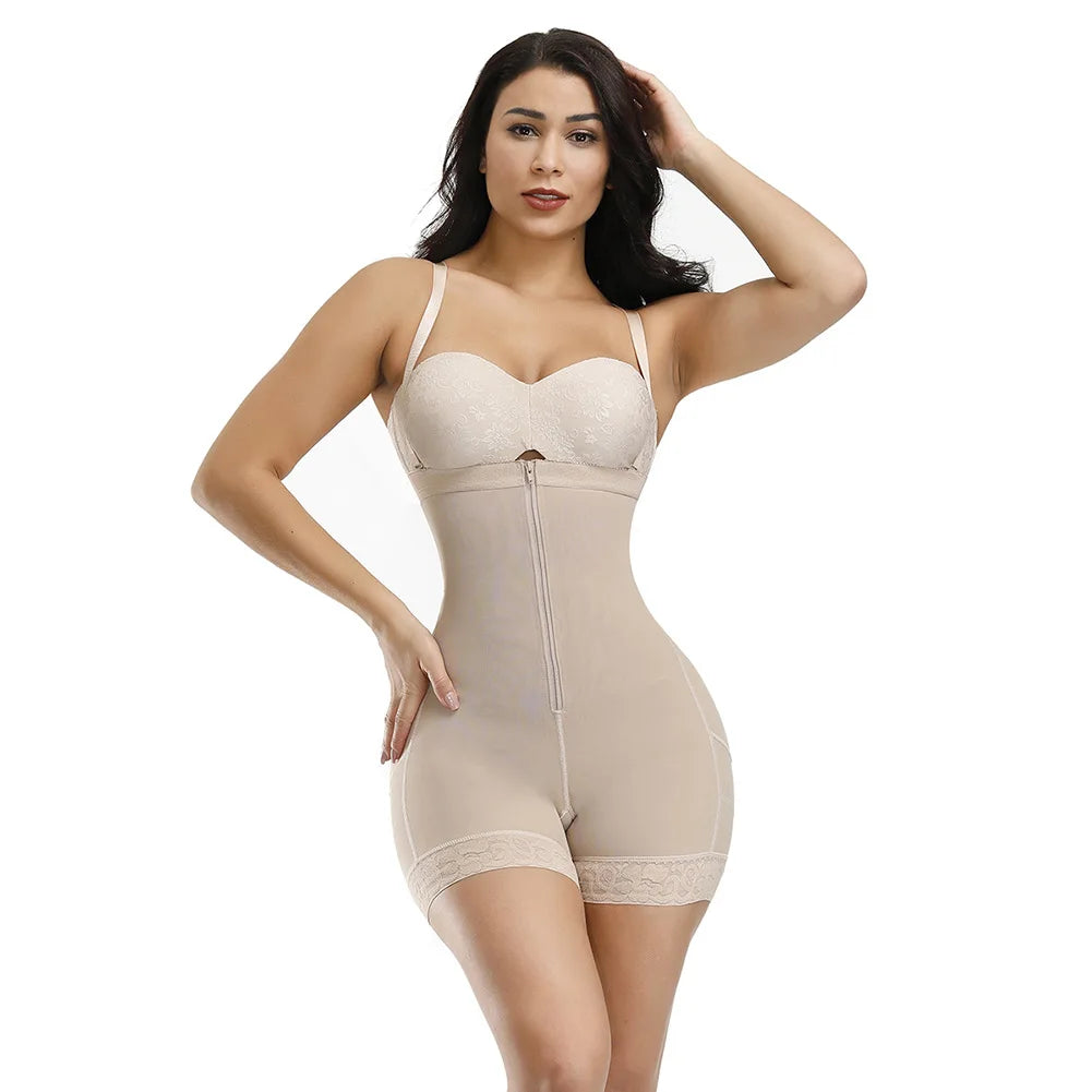 Colombian shaperwear Waist Trainer Full Body Shaper Underbust Slimming Sheath Corset Girdle Butt Lifter Bodysuit Women - reetell