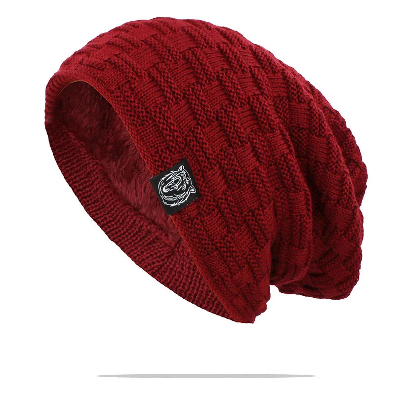 LOVINGSHA Women Men Winter Warm Hat For Adult Unisex Outdoor New Wool Knitted Beanies Skullies Casual Cotton Hats Cap HT143