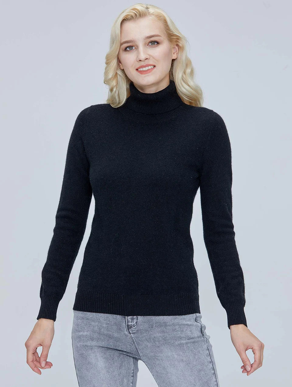 Knitwears Sweater Women Turtleneck Sweater 100% Pure Merino Wool Autumn Winter Warm Soft Knitted Pullover Female Jumper Tops y2k - reetell