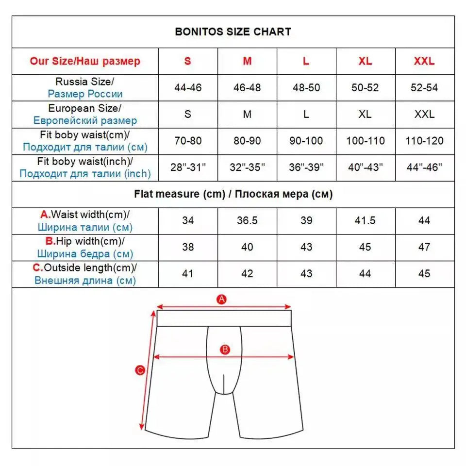 3pcs Long Boxers For Man Underware Lots Mens Underpants Cotton Men's Panties Family Boxershorts Boxer Sexy Male Shorts Calecon - reetell