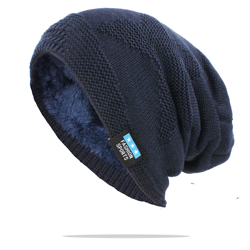 LOVINGSHA Women Men Winter Warm Hat For Adult Unisex Outdoor New Wool Knitted Beanies Skullies Casual Cotton Hats Cap HT143