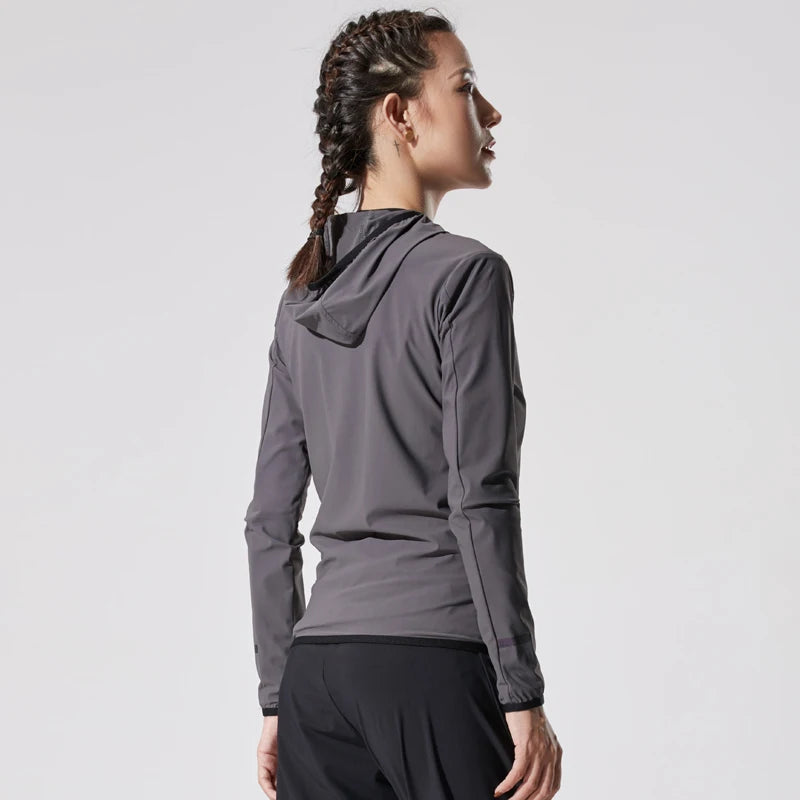 Running jackets Women Thin Breathable Sportswear Yoga Shirts Quick Dry Training Workout Tops Slim Fitness Coat