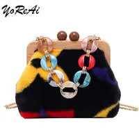 YoReAi New 3D Gun Shaped Chains Women Shoulder Bags Luxury Leather Crossbody Bag Lady High Quality Small Purses Clutch for Girls - reetell