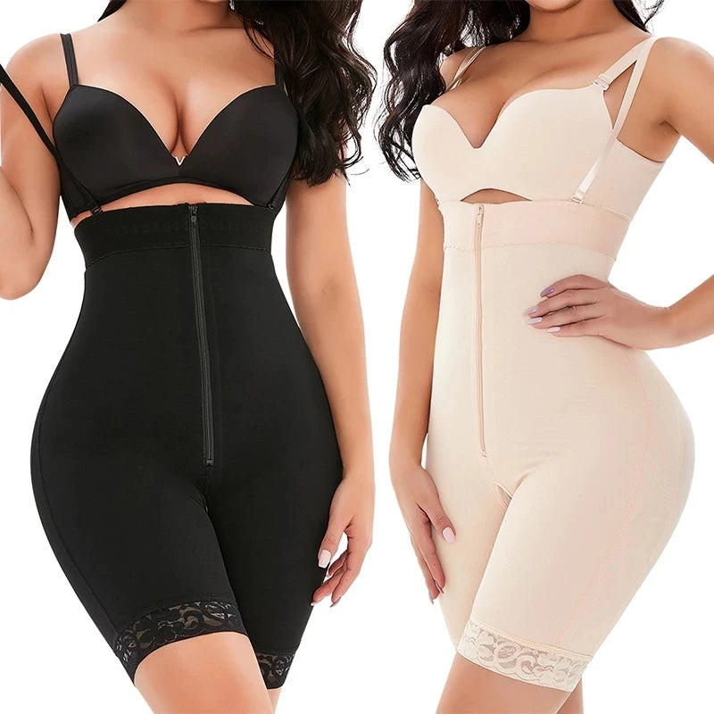 Colombian shaperwear Waist Trainer Full Body Shaper Underbust Slimming Sheath Corset Girdle Butt Lifter Bodysuit Women - reetell