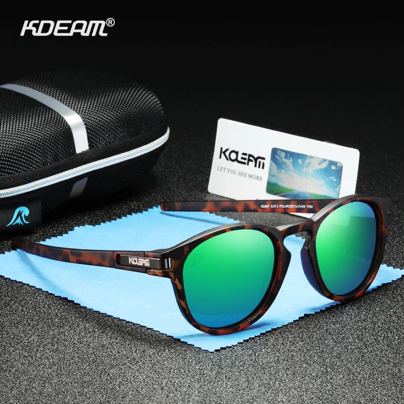 KDEAM Skateboarding Stylish Polarized Sunglasses Men Flexible TR90 Frame Keyhole Bridge Mirror Coating Sun Glasses Women KD997 - reetell