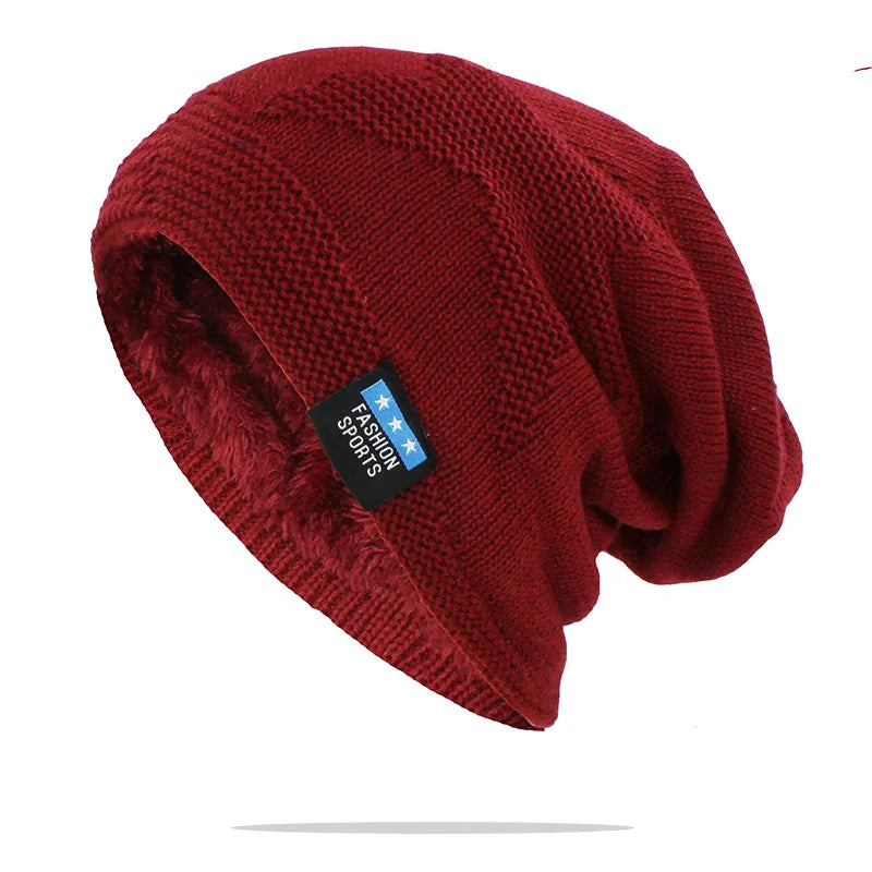 LOVINGSHA Women Men Winter Warm Hat For Adult Unisex Outdoor New Wool Knitted Beanies Skullies Casual Cotton Hats Cap HT143