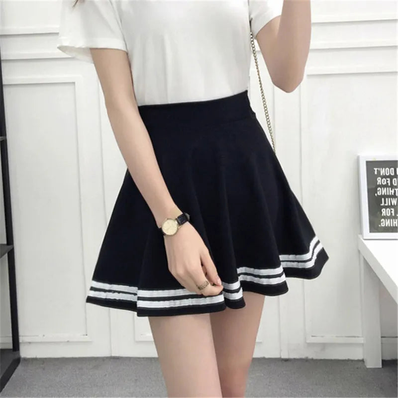 Korean New 2023 Women Skirt Autumn Winter High jupe Waisted faldas Female saia Pleated falda mujer Skirts Pleated Skirt - reetell