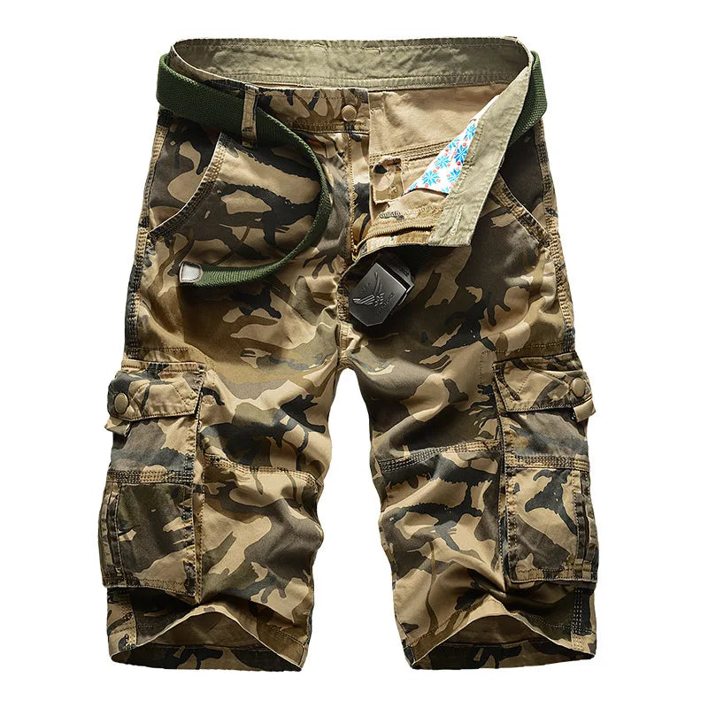 Camouflage Camo Cargo Shorts Men 2024 New Mens Casual Shorts Male Loose Work Shorts Man Military Short Pants Plus Size 29-44 - reetell