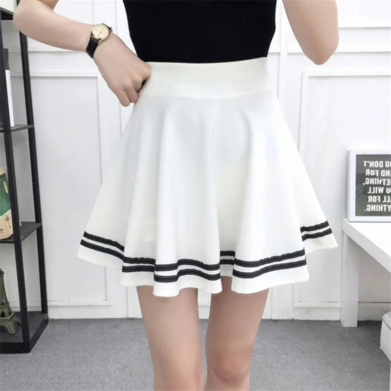 Korean New 2023 Women Skirt Autumn Winter High jupe Waisted faldas Female saia Pleated falda mujer Skirts Pleated Skirt - reetell