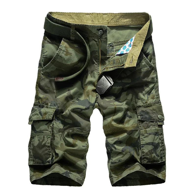 Camouflage Camo Cargo Shorts Men 2024 New Mens Casual Shorts Male Loose Work Shorts Man Military Short Pants Plus Size 29-44 - reetell