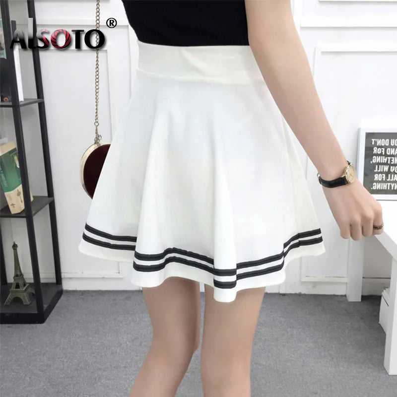 Korean New 2023 Women Skirt Autumn Winter High jupe Waisted faldas Female saia Pleated falda mujer Skirts Pleated Skirt - reetell