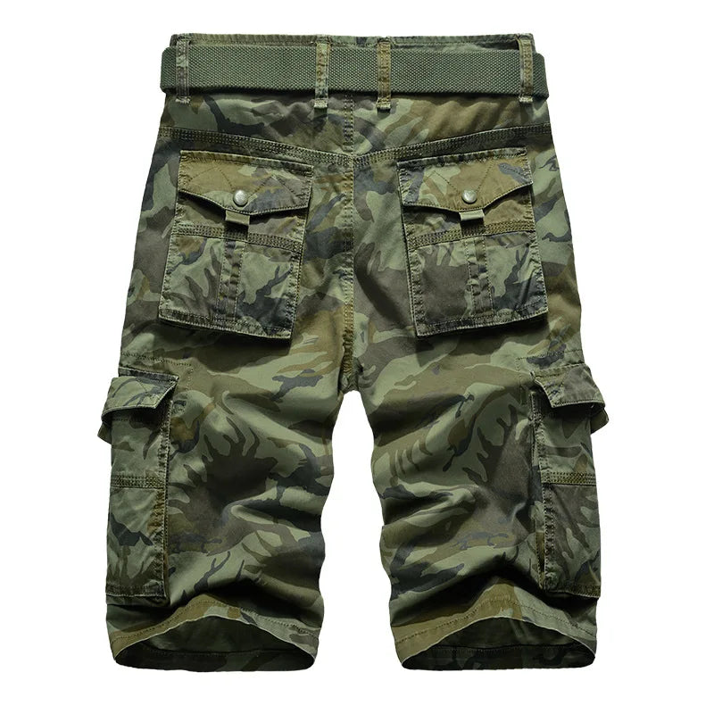 Camouflage Camo Cargo Shorts Men 2024 New Mens Casual Shorts Male Loose Work Shorts Man Military Short Pants Plus Size 29-44 - reetell