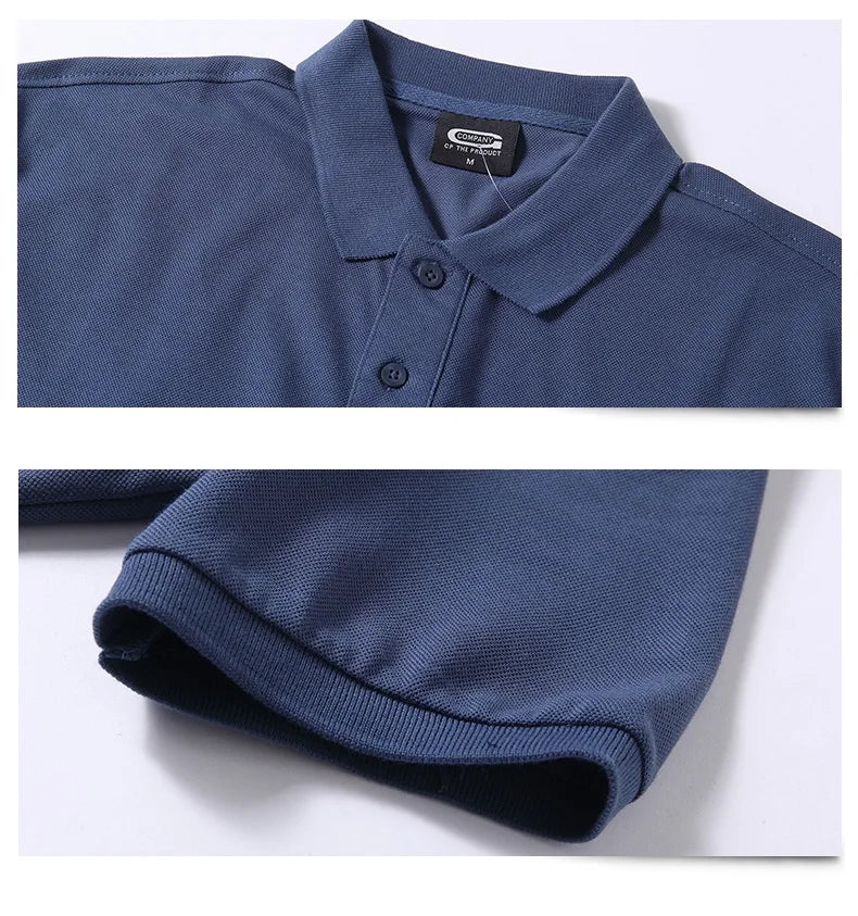 Summer Men Polo Shirt Brand Clothing Pure Cotton Men Business Casual Male Polo Shirt Short Sleeve Breathable Soft Polo Shirt 5XL