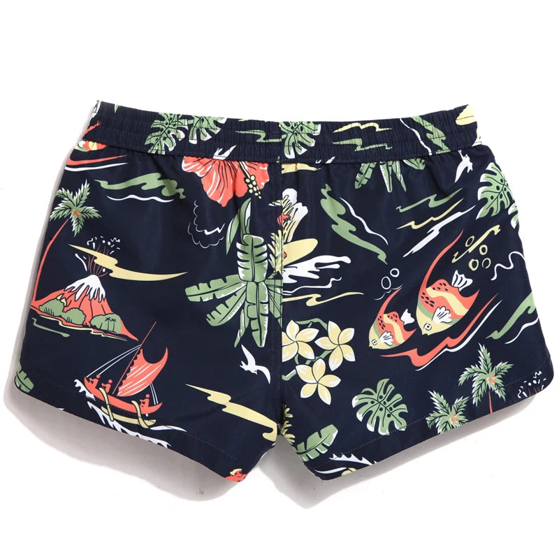 QIKE Lady Casual Shorts Women Coconut print  Shorts Ladies'  shorts Women Shorts Ladies' S Shortslight  Quick Drying Fabric - reetell