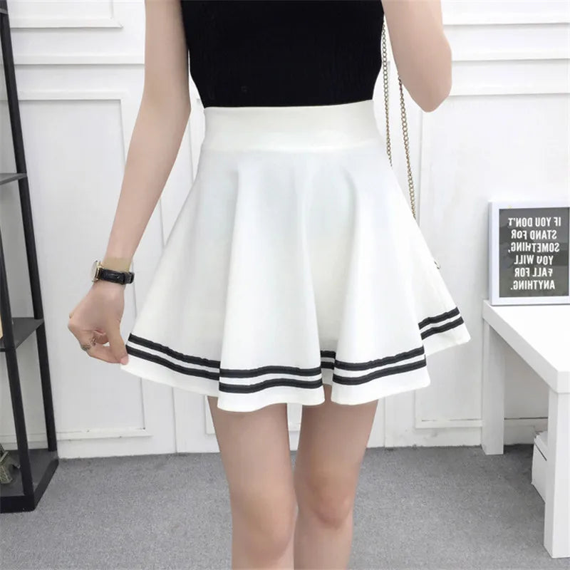 Korean New 2023 Women Skirt Autumn Winter High jupe Waisted faldas Female saia Pleated falda mujer Skirts Pleated Skirt - reetell