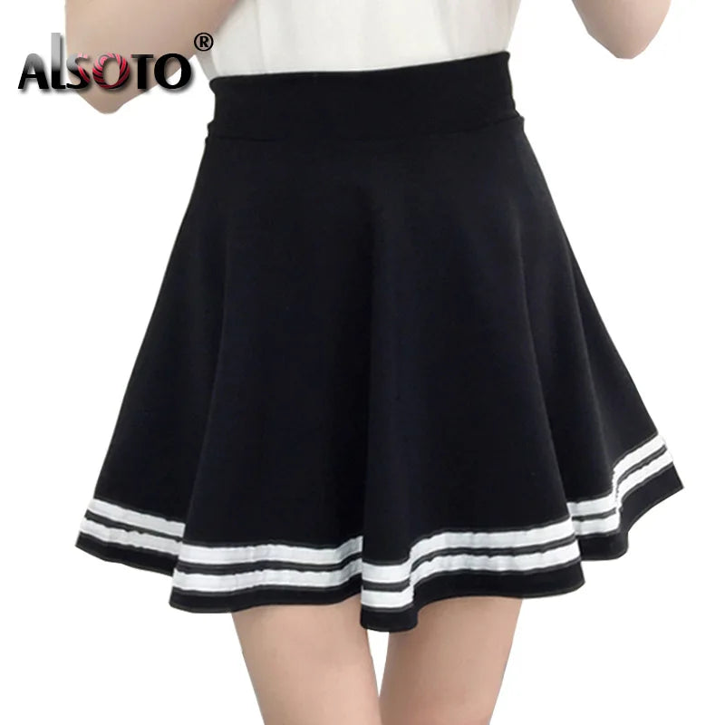 Korean New 2023 Women Skirt Autumn Winter High jupe Waisted faldas Female saia Pleated falda mujer Skirts Pleated Skirt - reetell