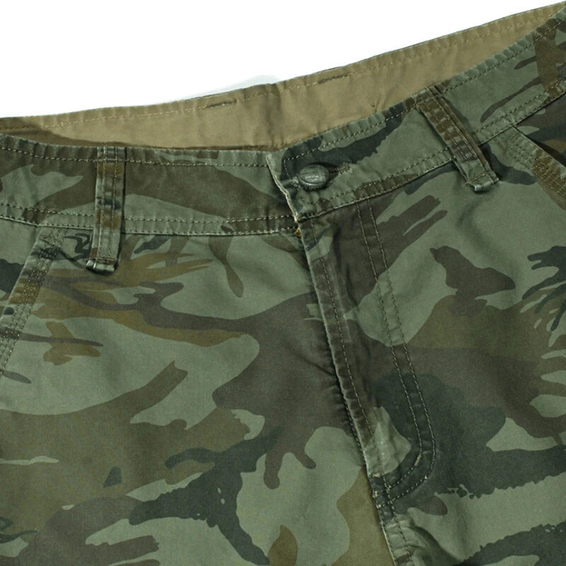 Camouflage Camo Cargo Shorts Men 2024 New Mens Casual Shorts Male Loose Work Shorts Man Military Short Pants Plus Size 29-44 - reetell