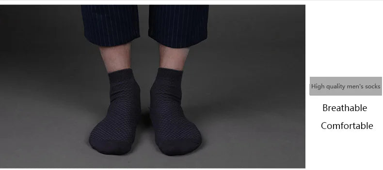 High Quality 10 Pairs/lot Men Bamboo Fiber Socks Men Breathable Compression Long Socks Business Casual Male Large size 38-45