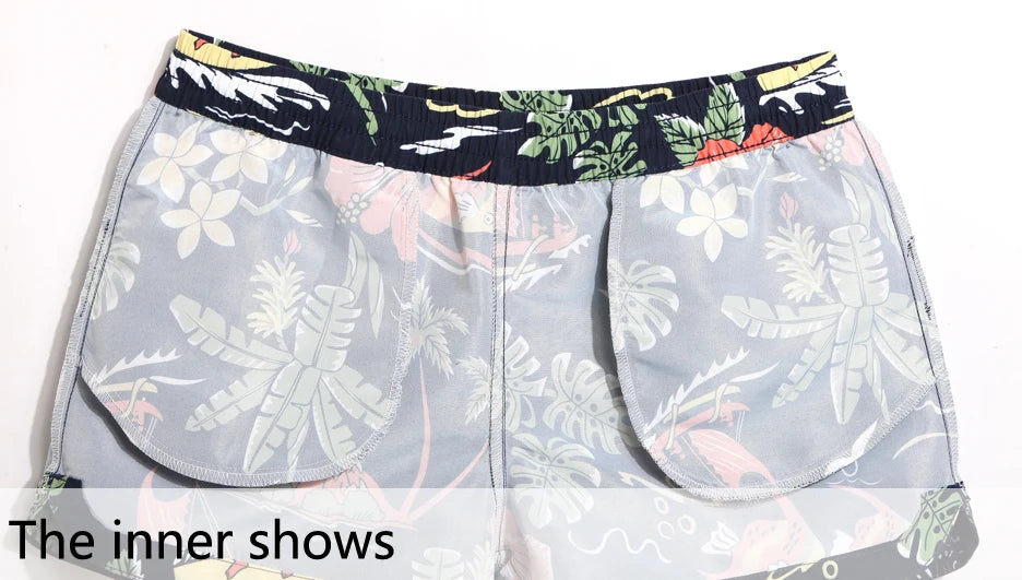 QIKE Lady Casual Shorts Women Coconut print  Shorts Ladies'  shorts Women Shorts Ladies' S Shortslight  Quick Drying Fabric - reetell