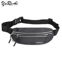 YoReAi Hot Sale Men Fanny Pack Female New Sports Fashion Waterproof Chest Packs Unisex Waist Bag Multifunctional Storage 4 Bags