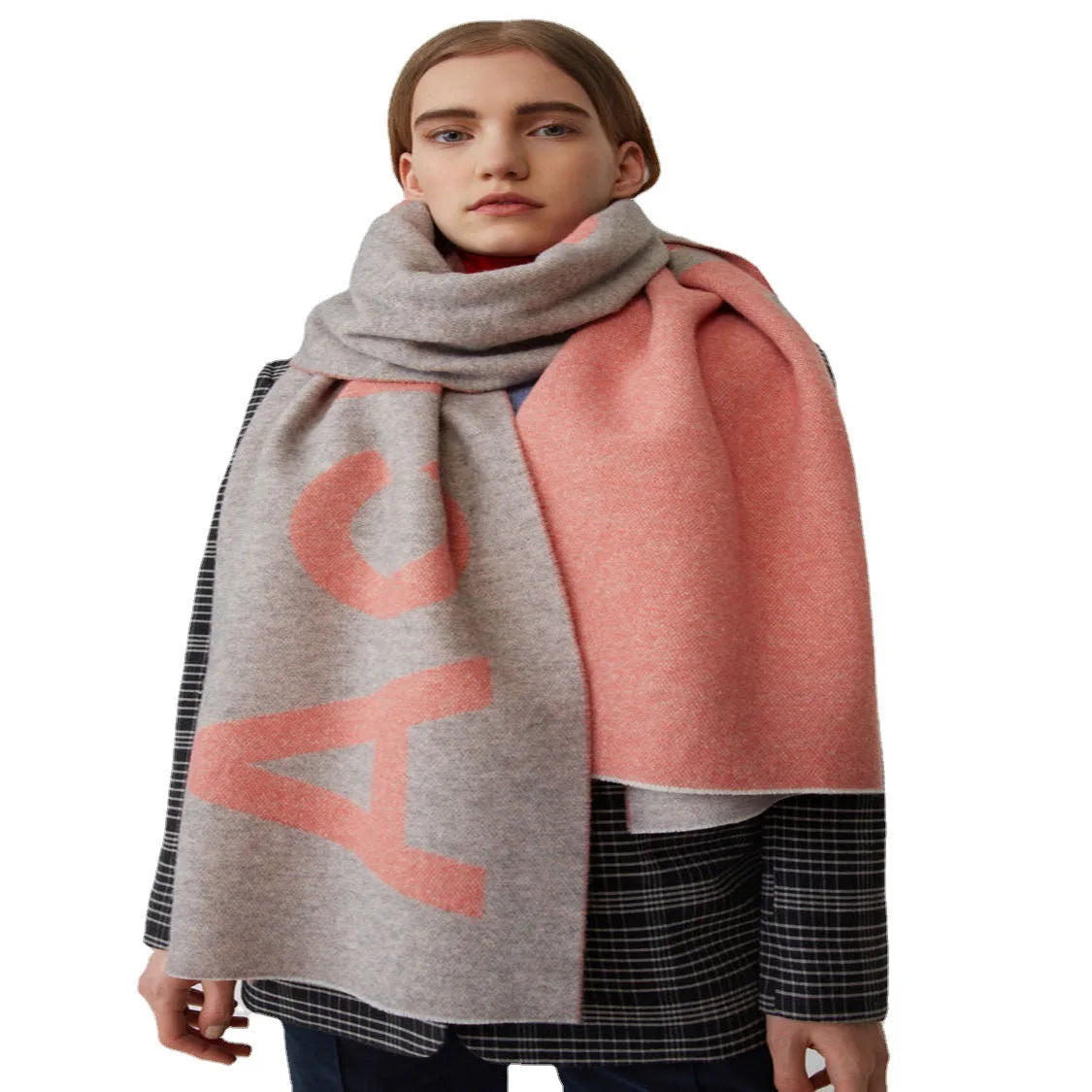 Women Cashmere Scarf Winter Soft AC Pashmina Shawls Blankets Ladies Girls Warm Scarves - reetell