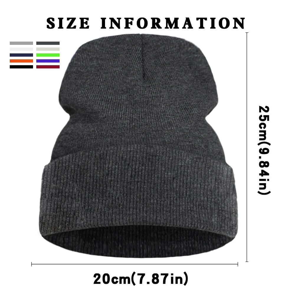 Hats Funny Kitten Cat Print Man Winter Knitted Hat Hip Hop Warm Fashion Hats Women Autumn Outdoor Solid Color Caps For Boys