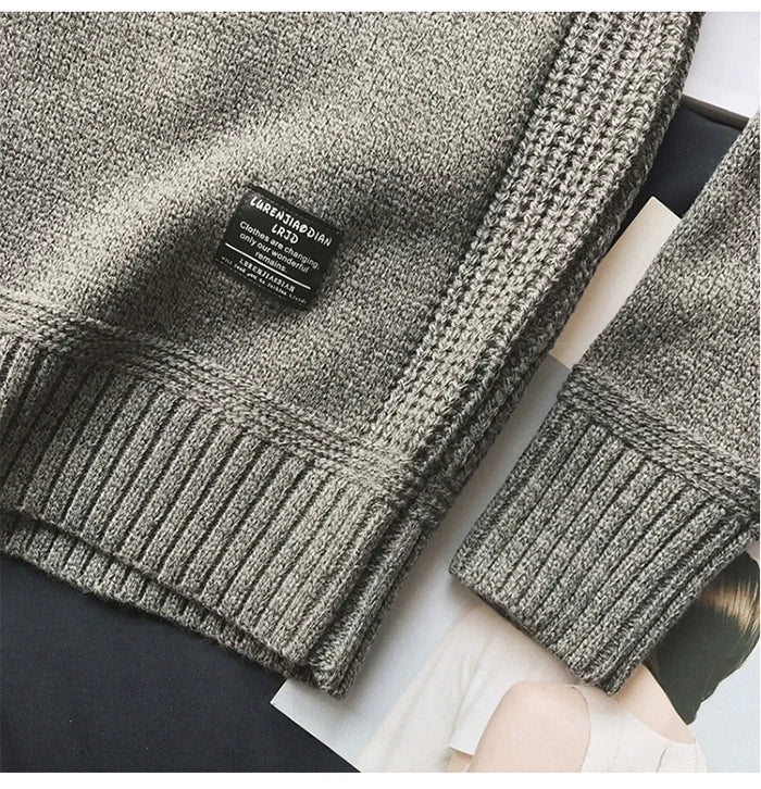 2023 New Men Pullover Sweater Autumn Fashion Casual Loose Thick O Neck Wool Knitted Oversize Harajuku Streetwear Knitwear M-5Xl - reetell