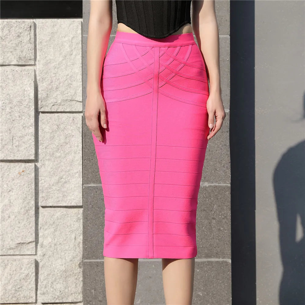 Woman Skirts Bandage Women 2020 New Arrival Midi Skirt Vintage Summer Harajuku Sexy Ladies Clothes - reetell