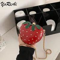 YoReAi New 3D Gun Shaped Chains Women Shoulder Bags Luxury Leather Crossbody Bag Lady High Quality Small Purses Clutch for Girls - reetell