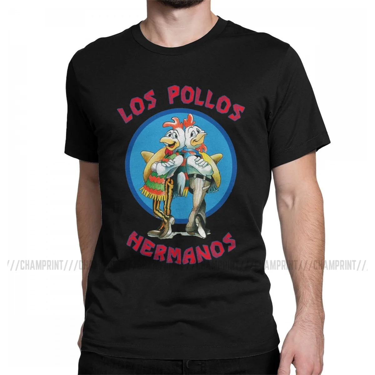 Men's Los Pollos Hermanos Breaking Bad T Shirt TV 100% Cotton Clothing Funny Short Sleeve O Neck Tee Shirt 6XL T-Shirts