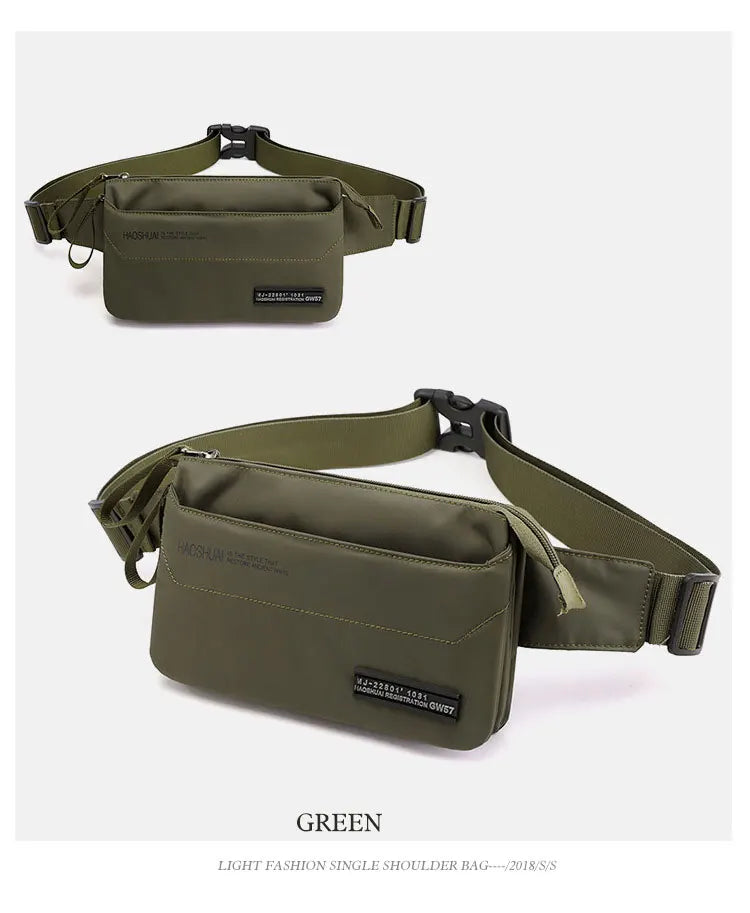 YoReAi Hot Sale Men Fanny Pack Female New Sports Fashion Waterproof Chest Packs Unisex Waist Bag Multifunctional Storage 4 Bags