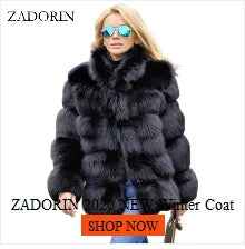 ZADORIN 4XL Female Fur Waistcoat Winter Warm Faux Fox Fur Vest Women High-Grade Cappa Fashion O-Neck Long Fur Coat Cardigan - reetell