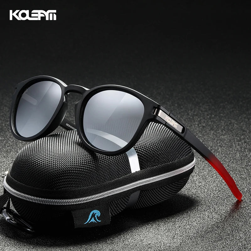 KDEAM Skateboarding Stylish Polarized Sunglasses Men Flexible TR90 Frame Keyhole Bridge Mirror Coating Sun Glasses Women KD997 - reetell