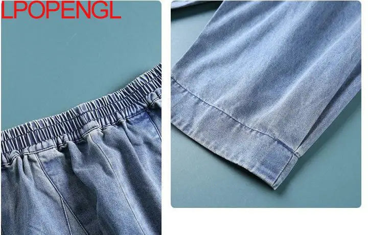 New Baggy Oversize Jeans Women Denim Casual Cross Pants Female Vintage Harem Pants Trousers Bloomers 2024 Mom Wide Leg Jeans - reetell