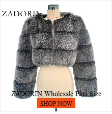 ZADORIN 4XL Female Fur Waistcoat Winter Warm Faux Fox Fur Vest Women High-Grade Cappa Fashion O-Neck Long Fur Coat Cardigan - reetell