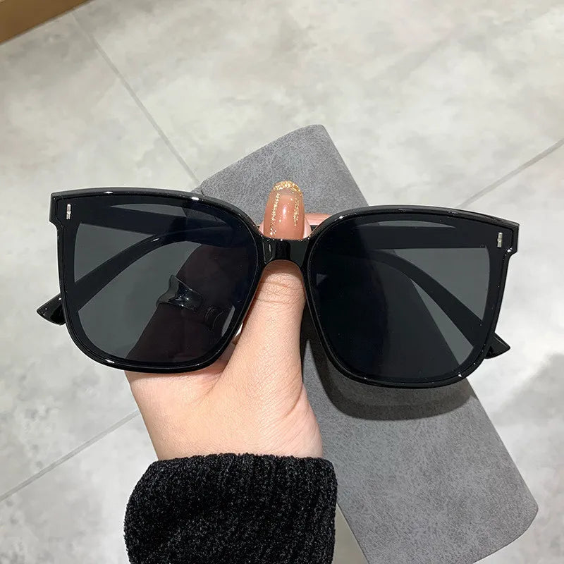 OIMG Vintage Square Sunglasses Women Oversized Sunglass Men Retro Black Sun Glasses Shades Goggle UV400  Oculos De Sol - reetell