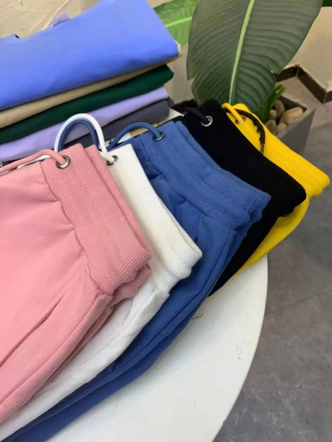 40KG-100KG Summer New 100% Cotton Soft Men’s Drawstring Waist Black White Yellow Pink Casual Shorts 4XL 5XL - reetell