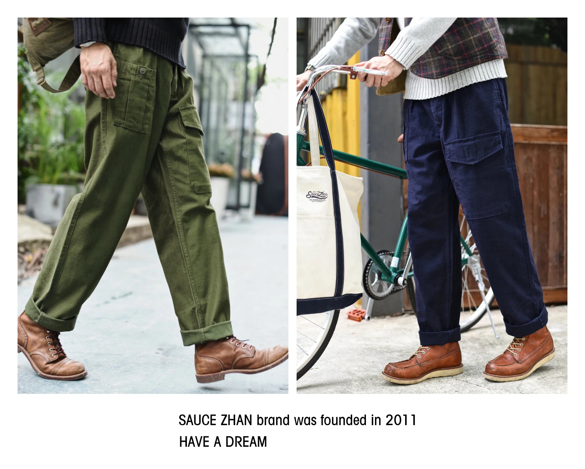 SauceZhan P37 British Army Pants OG107 Utility Fatigue Pants Classic Military Olive Sateen Baker pants Pants&Capris Cargo Pants - reetell